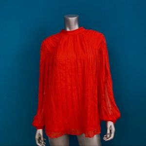 ASOS Crepe Puff Sleeve Blouse // (NWOT)